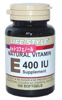 ライフスタイル(LIFE STYLE) ビタミンE400IU 4個セット 【送料無料】