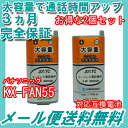 【大容量】2個セット パナソニック ( panasonic ) コードレス子機用充電池【 KX-FAN55 / BK-T409 対応互換電池 】J017C 【メール便送料無料】