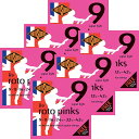 ROTO SOUND Electric Guitar Strings R9 Roto Pinks - Super Light ×6セット
