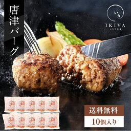 【唐津バーグ 10個】ハンバーグ ギフト 送料無料 唐津バーグ <strong>唐津市</strong> 佐賀県<strong>唐津市</strong> からつ いきや食品 冷凍 国産 惣菜 九州 佐賀 土産 人気 ランキング 公式 卒業 入学 祝い プレゼント 贈り物