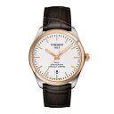 TISSOT☆ティソ☆PR100 GENT COSC☆クォーツ☆クロノメーター☆年差10秒☆ステンレススティールケース☆ブラウンカーフストラップ☆シルバーダイアル☆39ミリ☆10気圧防水☆日本国内正規品☆2年保証☆T101.451.26.031.00【T1014512603100】【あす楽】