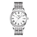 TISSOT☆ティソ☆CLASSIC DREAM Gent☆ドリーム☆メンズ☆クォーツ☆ホワイト文字盤☆ステンレスケース&ブレス☆38ミリ☆3気圧防水☆正規品☆2年保証☆T033.410.11.013.01【T0334101101301】【あす楽】