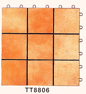 バルコニー用タイル タフスター[テラコッタ風1]【smtb-k】【kb】ベランダ・バルコニー専用です！！ユニット型バルコニー用タイル■組成:特殊塩ビ樹脂(再生樹脂使用)