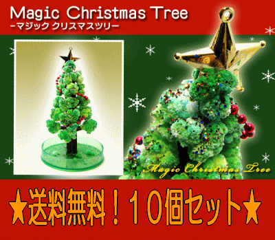 マジッククリスマスツリー 10個セット（マジックツリー クリスマスグッズ ギフト プレゼント） 父の...:ikoi:10004760