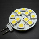 DC12V用 円盤型12LED 電球色(口金G4) キャンピングカーの照明等に ウォームホワイト
