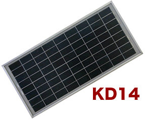 京セラ製ソーラーパネル(太陽電池)KD14＋PV1212D1A＋配線パック