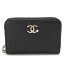 シャネル コインケース レディース CHANEL カードケース /名刺入れ CCマーク レザー ブラック 黒 A81648 Y33399 C6969