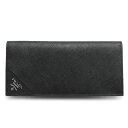 プラダ 長財布 PRADA 2MV836 QME F0002/SAFFIANO METAL NERO/GM 財布 二つ折り メンズ財布 サフィアーノメタル 型押しレザー ブラック/GM【I LOVE BRAND/楽天】【RCP】