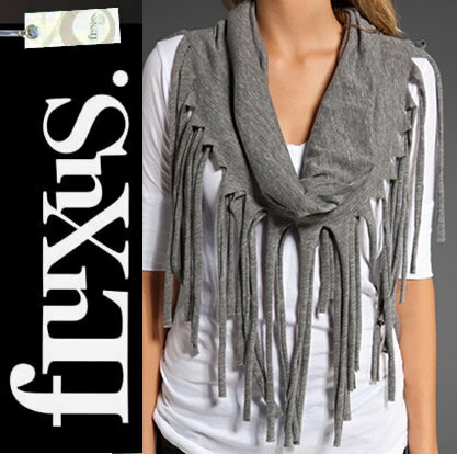 ■アウトレット特価■ 50％OFF　フルクサス Fluxus FRINGE SCARF style#16-992 フリンジストール 【正規品取扱店舗】フルクサス LNA JOYRICH Alternative Wildfox キットソン 注目ブランド!▲振込決済で送料無料に▲フルクサス Fluxus送料無料で最安値に挑戦!