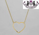 ▼銀行振込で全品送料無料▼ジューシークチュール/Juicy Couture「Open Heart Pendant in Gold 」オープンハートネックレス【セール/SALE/最安値】