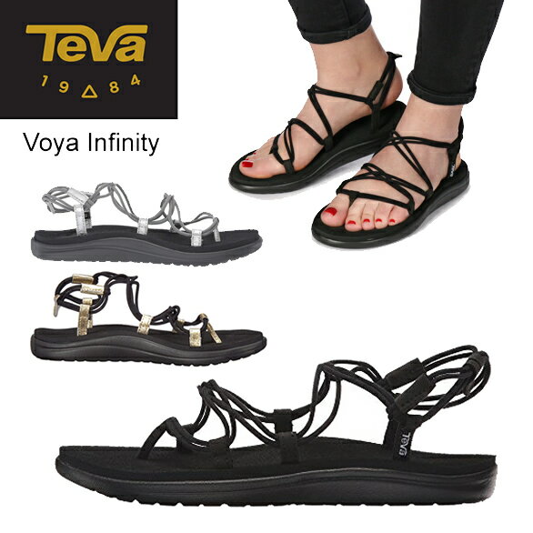 【24h限定 最高ポイント還元中】　テバ Teva ボヤ インフィニティー メタリック VOYA INFINITY METALLIC WOMENS 1019622 1097852 テバ サンダル スポーツサンダル レディース シルバー ゴールド ブラック 正規品取扱店舗　 so1