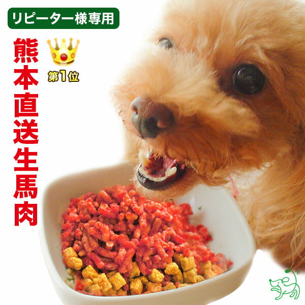 犬 馬肉 熊本直送 犬用新鮮生馬肉パラパラミンチ 300g ×3袋 冷凍ミンチ 生肉 <strong>生食</strong> 馬刺し ドッグフード ドックフード イリオスマイル ペットフード 大型犬 小型犬 中型犬 犬 ミンチ 冷凍 国産 おやつ ペット 無添加 低カロリー シニア アレルギー 老犬