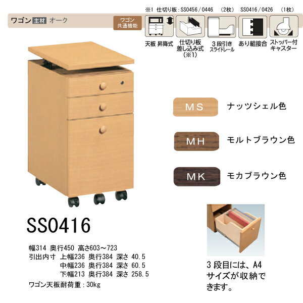 2016年度 カリモク 学習机 学習デスク ユーティリティシリーズ ワゴン SS0416M…...:ill-excel:10069550