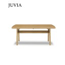 ダイニングテーブル 単品【JUVIA ジュビア 160テーブル LBR/MBR】160cm幅/食卓/木製テーブル/ナチュラル/タモ材