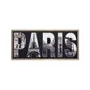 アートパネル ウォールインテリア アートフレーム 絵 写真 絵画 壁 装飾 額入り PARIS モノクロ モノトーン 白黒 パリ クリスタルピクチャー