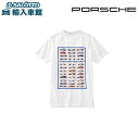 【 ポルシェ 純正 クーポン対象 】 ユニセックス Tシャツ “A Tribute to Porsche”レースプロモーション用 オリジナルポスター のアートワーク ホワイト