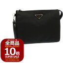 【エントリーでP10倍】プラダ/PRADA”Re Nylon xサフィアーノレザー ポーチ"リストレット付き・リサイクルナイロン×型押しレザーポーチ・クラッチバッグ(ブラック)2NE789 TESSUTO+SAFFIANO(2DMH)NERO