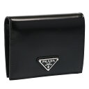【PT5倍】プラダ/PRADA”ブラッシュドレザー財布