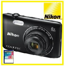 今ならSDHCカード8GB付き【送料無料】Nikon・ニコン デジカメ Wi-Fi内蔵光学8倍ズーム...:imadoki:10003771