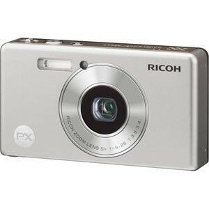 [SDカード4GB付き] 送料無料 リコー 光学5倍 防水デジタルカメラ RICOH PX シルバー