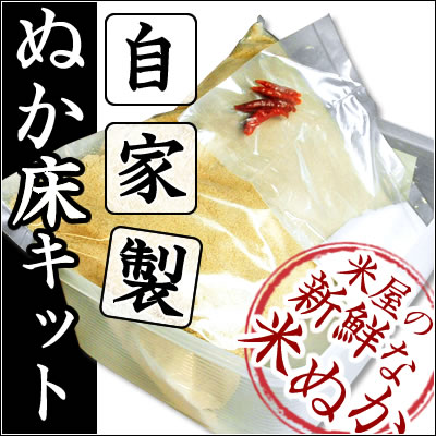 自家製・家庭の味を作ろう！ぬか床キット（作り方ガイドブック付！）ご一緒にいかがですか？送料無料商品同梱なら送料無料！ぬか床の作り方ガイドブック付