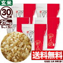 新潟産 新之助 25kg 玄米 (5kg×5袋 保存チャック袋) 30年産 【送料無料】(北海道、九州、沖縄除く)
