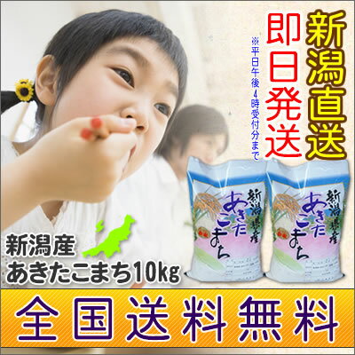 23年産・新潟県産 あきたこまち 10kg （5kg×2袋）【楽ギフ_のし宛書】新潟産 アキタコマチ 秋田小町【あす楽対応】【あす楽_土曜営業】米 新潟【after0307】あきたこまち/アキタコマチ/秋田小町/送料無料/新米/新潟【あす楽_土曜営業】【楽ギフ_のし宛書】