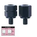 【ネコポス対応品】タナックス C-1 ネジ径変換アダプター ブラック【お取り寄せ商品】【TANAX/ナポレオンミラー】