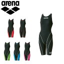 アリーナ 競泳 水着 ジュニア AQUAFORCE FUSION-II ジュニア ハーフスパッツ オープンバック FINA承認モデル 女の子 ARN7010WJ arena