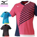 ネコポス ミズノ スポーツウエア レディース ゲームシャツ MIZUNO 82JA0202 卓球 半袖 シャツ 吸汗速乾 スタンダードなシルエット