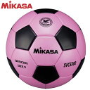 ミカサ MIKASA サッカー SVC5500-PBK サッカーボール 検定球5号 貼り ピンク黒 全国高等学校総合体育大会公式試合球 人工皮革 フットボール