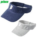 プリンス 帽子 メンズ レディース パイルバイザー prince PH562 サンバイザー UVケア 吸汗速乾 テニス カジュアル