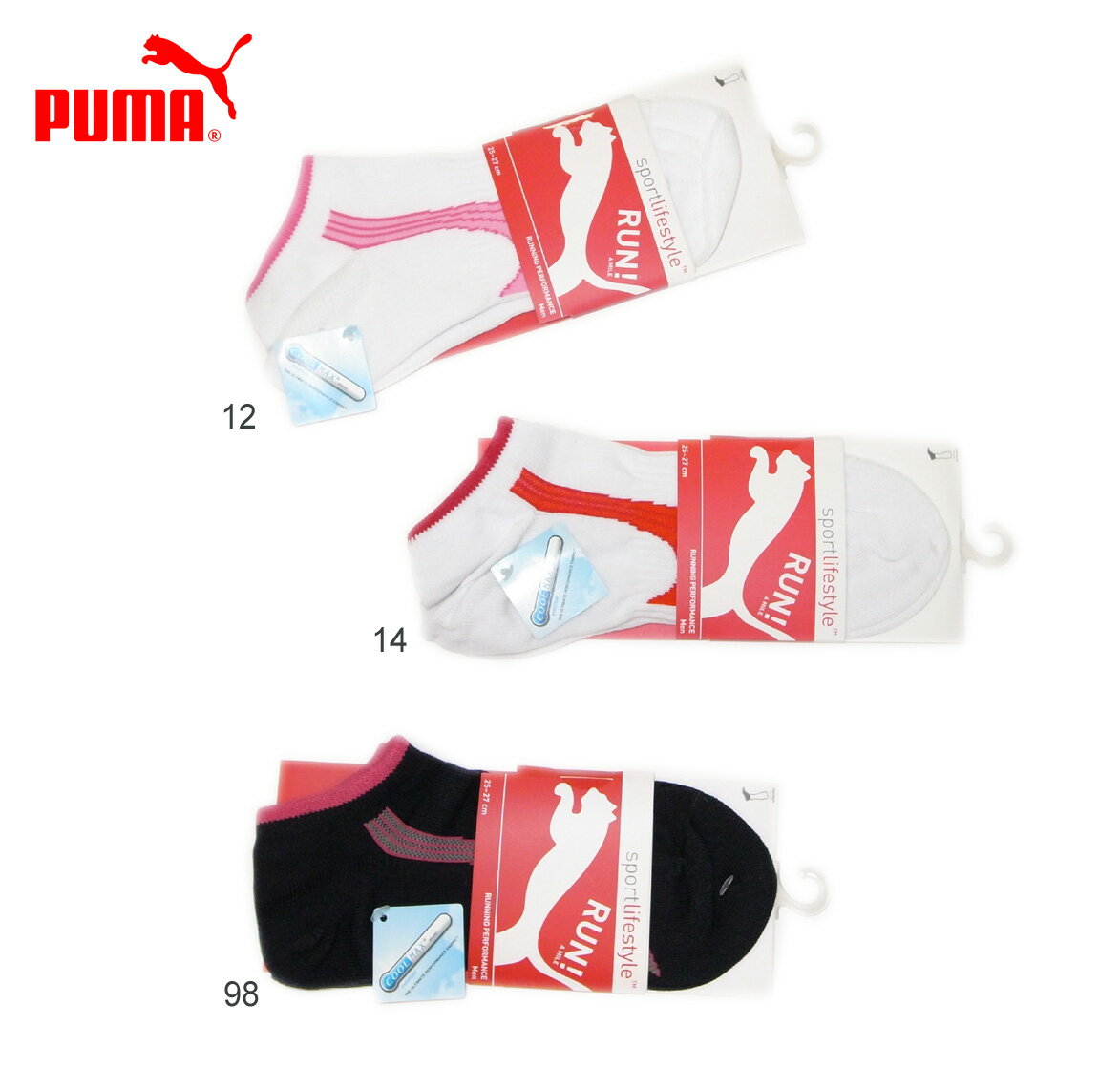 ☆PUMA（プーマ） 1P アンクル ソックス【メンズ 25-27cm】☆