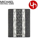 【P3倍 1/27 20:00〜1/30 23:59】マイケルコース MICHAEL KORS 財布 二つ折り財布 35F2STVN2M ブラックマルチ 特別送料無料 ジェット セット トラベル シグネチャー トラベル パスポート ウォレット アウトレットレディース ブランド 通販 薄型 2022AW
