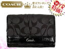 コーチ COACH★レビューを書くと送料無料！財布(二つ折り財布)F44530 ブラックグレー×ブラック ソーホー シグネチャーサテン コンパクト クラッチ アウトレット品激安%OFF！レディースセール SALE★81％OFF★★楽天ランキング入賞!1位★☆★コーチ COACH 楽天最安値級！激安セール★☆9/29AM10:00~10/2PM23:59まで!