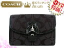 コーチ COACH★レビューを書くと送料無料！財布(二つ折り財布)F45692 ブラックグレー×ブラック ソーホー シグネチャー バックル コンパクト クラッチ アウトレット品激安%OFF！レディース【楽ギフ_包装】【YDKG-m】セール ホワイトデー