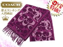 コーチ COACH★レビューを書くと送料無料！アパレル(マフラー)F98986 ボルドー オプティック シグネチャー マフラー アウトレット品激安%OFF！　レディース【Luxury Brand Selection】【楽ギフ_包装】【YDKG-m】 ホワイトデー