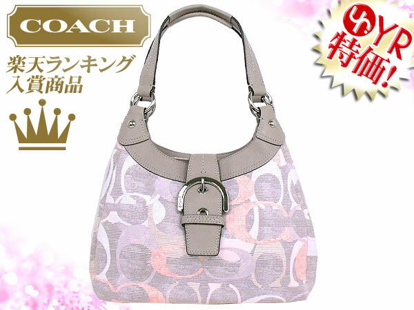 コーチ COACH★レビューを書くと送料無料！バッグ(ショルダーバッグ)F19193 グレージュ×コーラル ソーホー オプティック シグネチャー リネン ホーボー アウトレット品激安%OFF！レディース【楽ギフ_包装】【YDKG-m】通勤用 バック【MR】【タイムセール】★83％OFF★★楽天ランキング入賞!2位★☆★コーチ COACH 楽天最安値級！激安セール★☆【6日間限定★楽天EXPO賞*受賞記念タイムセール】8/11AM0:00〜8/16PM23：59まで