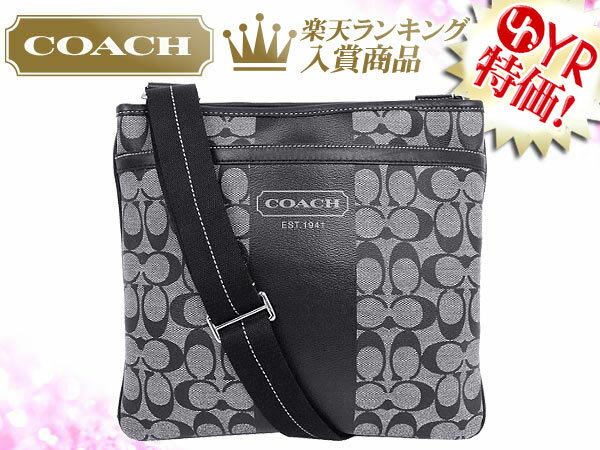 コーチ COACH★レビューを書くと送料無料！バッグ(ショルダーバッグ)F70591 ブラック×ホワイト ヘリテージ ストライプ シグネチャー スモール ジップ トップ クロスボディ アウトレット品激安%OFF！メンズレディース