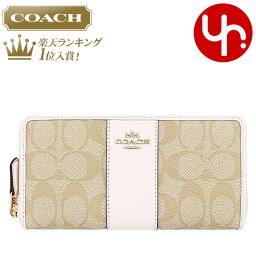 <strong>コーチ</strong> COACH 財布 <strong>長財布</strong> F54630 ライトカーキ×チョーク 特別送料無料 <strong>コーチ</strong> ラグジュアリー シグネチャー PVC レザー アコーディオン ジップ アラウンド アウトレットレディース ブランド 通販