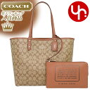 コーチ COACH バッグ トートバッグ F36658 カーキ×サドル 特別送料無料 コーチ シグネチャー PVC レザー リバーシブル シティー トート ポーチ付き アウトレット品激安 レディース ブランド セール 通販 SALE 通勤 夏 トートバッグ バッグ 楽天カード分割