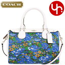 コーチ COACH バッグ ショルダーバッグ F57921 ブルーマルチ 特別送料無料 コーチ ローズ メドウ フローラル プリント コーテッド キャンバス レザー ベネット ミニ サッチェル アウトレット品激安 レディース ブランド セール 通販 SALE 斜めがけ ボーナス あす楽