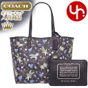 コーチ COACH バッグ トートバッグ F57917 チャコール×ブルーマルチ 特別送料無料 コーチ コーチ×ベースマン シグネチャー PVC レザー リバーシブル シティー トート ポーチ付き アウトレット品激安 レディース ブランド セール 通販 SALE 通勤 ボーナス あす楽