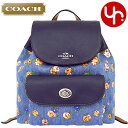 コーチ COACH バッグ リュック F57754 デニムマルチ 特別送料無料 コーチ オール オーバー フローラル プリント デニム レザー ビリー ミニ バックパック アウトレット品激安 レディース ブランド セール 通販 SALE 通勤 旅行 母の日 父の日 ボーナス あす楽