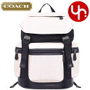 コーチ COACH バッグ リュック F57477 チョーク×ブラック 特別送料無料 コーチ パフォレイテッド レザー ミックスド マテリアル テレイン トレック バックパック アウトレット品激安 メンズ レディース ブランド セール 通販 SALE 通勤 旅行 夏 あす楽 楽天カード分割