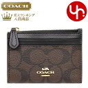 【24時間限定ポイント10倍】コーチ COACH 財布 コインケース F88208 ブラウン×ブラック 特別送料無料 ラグジュアリー シグネチャー ミニ ID キーリング スキニー 2 アウトレット品レディース ブランド 通販 2020 秋 あす楽
