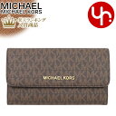 【8時間限定ポイント10倍】マイケルコース MICHAEL KORS 財布 長財布 35F8GTVF3B ブラウン 特別送料無料 ジェット セット トラベル シグネチャー ラージ トライフォールド ウォレット アウトレット品レディース ブランド 通販 2020 クリスマス あす楽