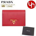 【週末限定ポイント3倍】プラダ PRADA 財布 二つ折り財布 1MV021 QWA フォーコ 特別送料無料 サフィアーノ レザー メタル レタリング ロゴ バイフォールド コンパクト ウォレット レディース ブランド 通販 2020 クリスマス あす楽
