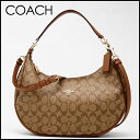コーチ COACH バッグ★正規アウトレット★今だけ送料無料!★シグネチャーハーレーEWホーボー2WAYショルダーバッグ38267 IMBDX(カーキ×サドル)