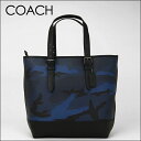 コーチ COACH メンズ★正規アウトレット★今だけ送料無料!★ヘンリー カモフラージュ プリント トートバッグ57565 LLL(インディゴカモフラージュ×ブラック)【FKS】